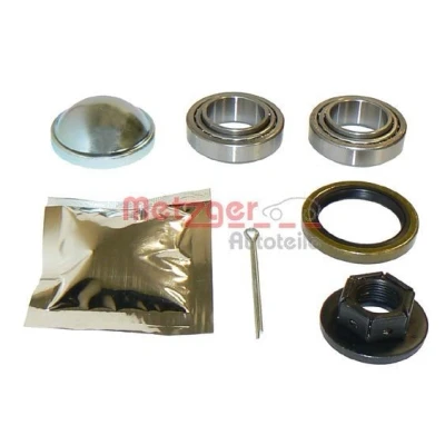 Imagen de METZGER WM 697B Juego de cojinete rueda Eje trasero izquierda, trasero, derecha con tapa, tuerca 50 FORD: Escort 6, KA Hatchback, FIESTA 4