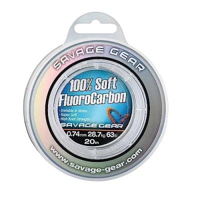 Imagen de Savage Gear Hilo de fluorocarbono suave, 0.17mm 50m 2.10kg 4.6lb