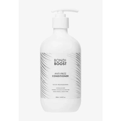 Imagen de BondiBoost Anti Frizz Acondicionador Suavizante Encrespamiento Aloe, Sin Silicona, Con Vitamina C, Ácido Hialurónico, Manteca de Karité y Argán Para Cabello Suave Vegano, 300ml