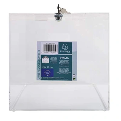 Imagen de Exacompta Urna transparente con tapa 25cm