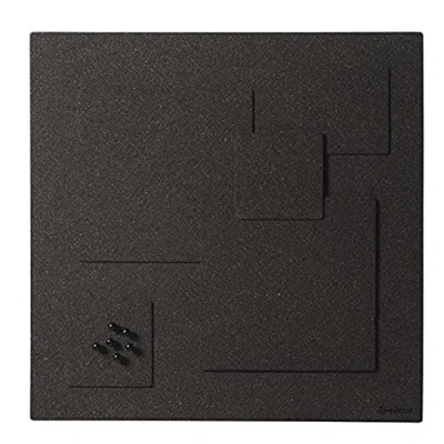 Imagen de Bi Office Black Squared Tablón de anuncios corcho, 45 x cm, color negro
