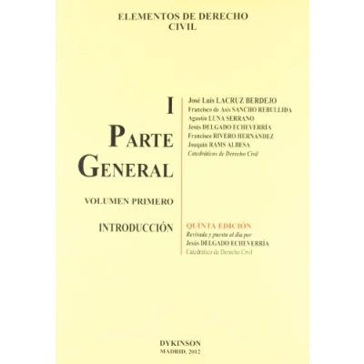 Imagen de Elementos de Derecho Civil I. Parte General. Volumen 1. Introducción (SIN COLECCION)