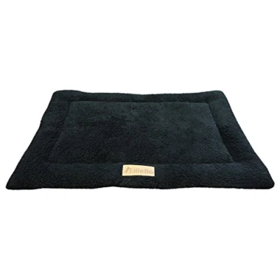 Imagen de Ellie Bo Cama de felpa negra Sherpa Para mascotas jaulas y cajas 76 cm