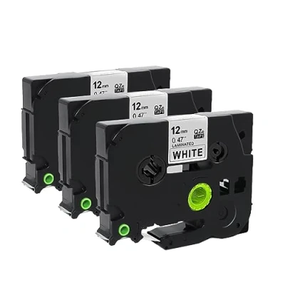 Imagen de Molabel (3 paquetes) Compatible TZ231 TZe231 for Brother Tze 231 TZ 12 mm 0.47 Laminated White Label Tape P Touch PT H100R H105 H100LB PT320