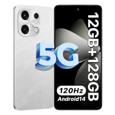 Imagen de UMIDIGI Note 100 5G Telefono Movil,12GB+128GB/TF 1TB Android 14 Octa Core Smartphone,6.8&#039;&#039; Pantalla HD+ 120Hz Movil,Cámara 50MP+16 MP,Dual SIM Moviles, 5000mAh Batería/Face ID/Fingerprint/GPS/OTG