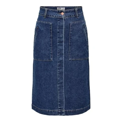 Imagen de JDY Jdyolivia Skirt Falda de tubo, Mujer, Talla: XS, Dark blue denim