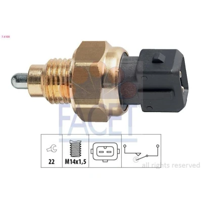 Imagen de FACET 7.6108 Interruptor, piloto de marcha atrás Made in Italy OE Equivalent PEUGEOT: 206 Hatchback, 406 Berlina, 306 Hatchback