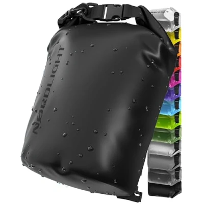 Imagen de Nordlight Dry Bag Y Bolsa Impermeable (30L, Negro) con Cierre Enrollable Correa para El Hombro Natación, Playa, Piragüismo, Stand Up Paddling, Buceo