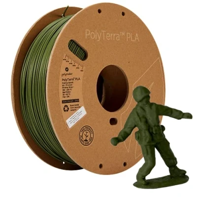 Imagen de Polymaker PolyTerra PLA Army Dark Verde 1.75mm 1kg