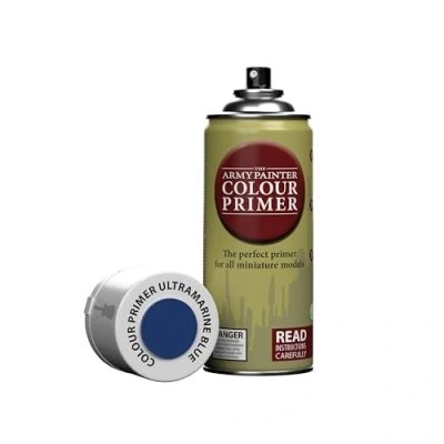 Imagen de The Army Painter, Colour Primer Ultramarine Blue, 400 ml Pintura Modelismo Spray Azul Ultramarino Imprimacion Plastico Miniaturas para Warhammer Figuras y D&amp;D Miniatures