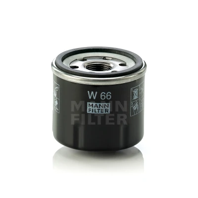 Imagen de MANN FILTER W 66 Filtro de aceite M 20 X 1.5 enroscable RENAULT: CLIO 4, III Grandtour, 2, DACIA: Sandero I, LOGAN MCV 2