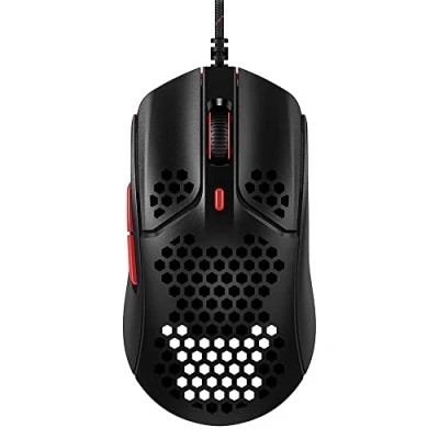 Imagen de HyperX Pulsefire Haste Ratón gaming con cable, ultraligero 59g, cable HyperFlex, sensor 16000ppp, 6 botones programables, color Negro