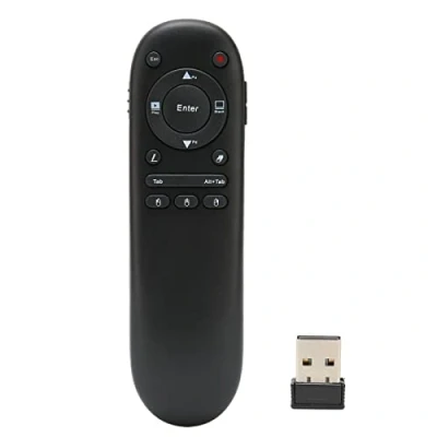 Imagen de Presentador Inalámbrico, Control Remoto de Presentación USB 2.4GHz PowerPoint PPT Clicker con Volumen para PC Office Classroom