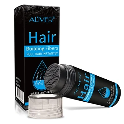 Imagen de Fibras Capilares Castaño Medio 27.5G Fibra Cabello Para Pérdida de Hair Building Polvos pelo Hombre y mujere (Marrón Medio)