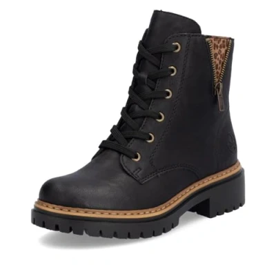Imagen de Rieker 72617, Botas con Cordones Mujer, Black 00, 36 EU