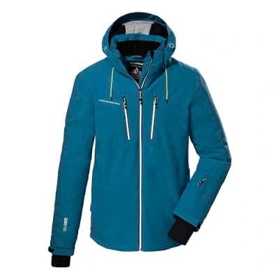 Imagen de killtec Hombre Chaqueta de esquí/chaqueta funcional con capucha cremallera y protección contra la nieve KSW 44 MN SKI JCKT, mittelblau, XXL, 38698 000