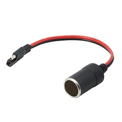 Imagen de CERRXIAN Cargador de Cigarrillos Coche 14 AWG Hembra a Adaptador desconexión rápida SAE Cable Carga extensión, Cargadores 12 V Encendedor