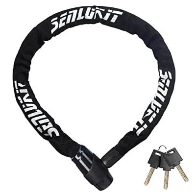 Imagen de SenluKit candado para bicicleta nivel de seguridad muy alto 5, con llave, antirrobo