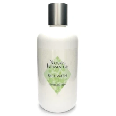 Imagen de 99% Natural GEL JABÓN FACIAL DERMOPROTECTOR y Sin PERFUME 250ml de NATURE&#039;S INTERVENTION. Sulfatos, Parabeno. Concentrado. pH 5.5 para Piel Sensible Atópica Refuerza el Microbioma.