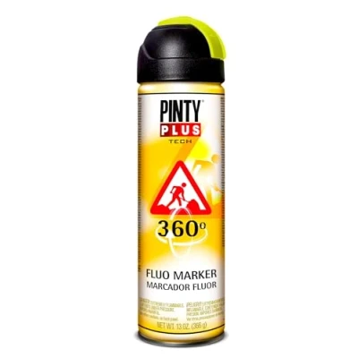 Imagen de NVS 254 Spray marcador 360º PINTYPLUS TECH 650cc amarillo T146, Estándar