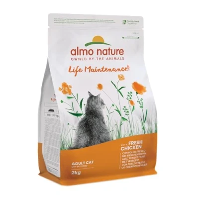 Imagen de almo nature Holistic Maintece, pienso para Gatos Adultos con Pollo Fresco Saco de 2 kg