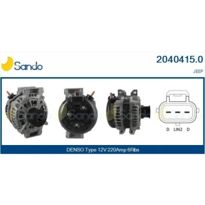 Imagen de SANDO 2010228.0 Alternador 12V 75A FORD: Transit Mk5 Furgón, Bus, Camión de plataforma/Chasis