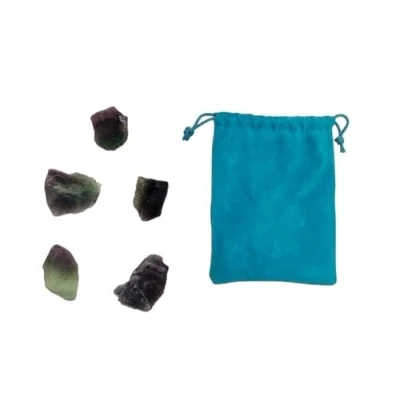 Imagen de Piedra Fluorita Naturales de 20 a 30mm 5PCS, en Bruto Protección, cristal natural para la fabricación joyas (Fluorita, 5)