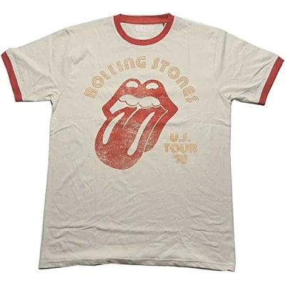 Imagen de The Rolling Stones Us Tour &#039;78 Oficial Camiseta para Hombre (Large)