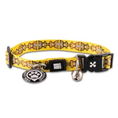 Imagen de MAX &amp; Molly Collar para Gatos y Gatitos con Campana Hebilla de Seguridad, Estilo Divertido Gatitos, Impermeable, cómodo, Ajustable, Incluye código QR Gotcha ID Mascota