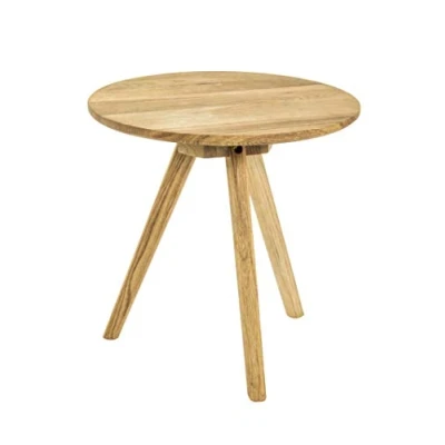Imagen de HAKU Möbel Mesa auxiliar roble, Madera maciza Dim.: AL 40 cm x diámetro cm, Estilo: Tradicional