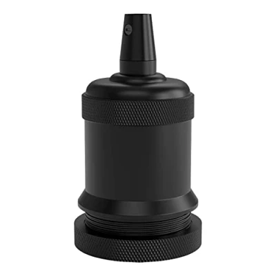 Imagen de Calex Peak M 035 Portalámparas (60 W, 250 V, E27, aluminio, 48 mm de diámetro), color negro mate