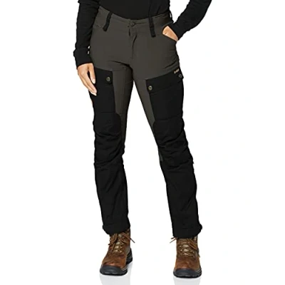 Imagen de Fjallraven Keb Trousers Curved W Pantalón, Mujer, Black/Stone Grey, 46