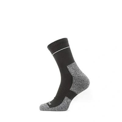 Imagen de SealSkinz Calcetines Largos para Tobillo de Secado rápido, Negro/Gris, X Large Solo Quickdry Ankle, Unisex Adult, XL