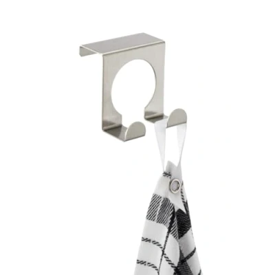 Imagen de Wenko Gancho Doble para Puerta, Toallas y paños de Cocina, Colgar en la Puerta cajones armarios, Adecuado baño Acero Inoxidable, 5 x 4,9 cm