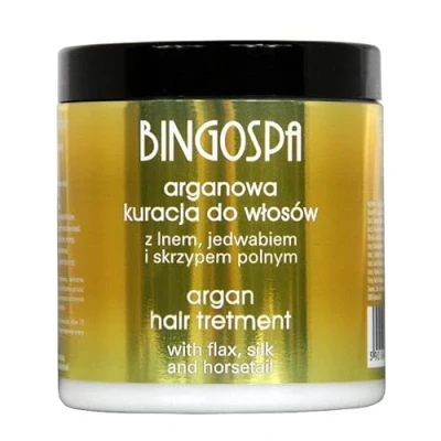 Imagen de bingospa Argan pelo tratamiento Kur con Faston, seda y de labranza Caja Pajita Fur Regeneración, caída del cabello: seco, brüchiges geschädigtes 250 g