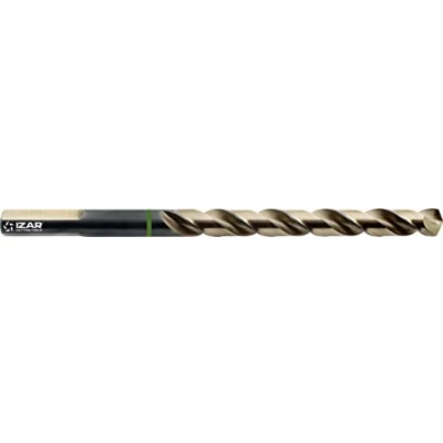 Imagen de Izar 25811 Broca Mango Cilíndrico Multi Inox, Serie Corta, HSSE 5% Co, Negra + Oro, 1021, DIN 338 W, 8.50 mm Diámetro Corte