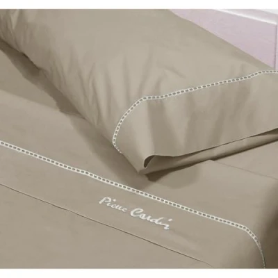Imagen de Pierre Cardin Juego de sábanas Arcadia, 100% Algodón, Marron, Cama 90 cm