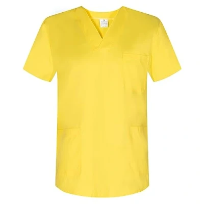 Imagen de MISEMIYA Casaca Unisex MÉDICO Enfermera Uniforme Limpieza Laboral ESTÉTICA Dentista Veterinaria Sanitario HOSTELERÍA Ref.817 L, Amarillo