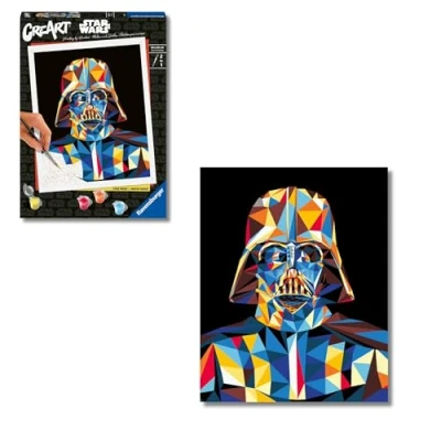 Imagen de Ravensburger CreArt Trend C, Star Wars Darth Vader, Pintura por Numeros, Kit de para Adultos, Tabla Preimpresa 24x30 cm