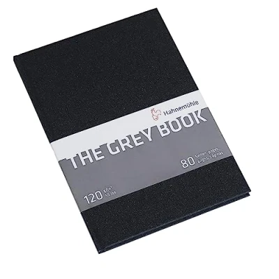 Imagen de Hahnemuhle : The Grey Book Cuaderno de bocetos: 120 g/m², 40 hojas, A4