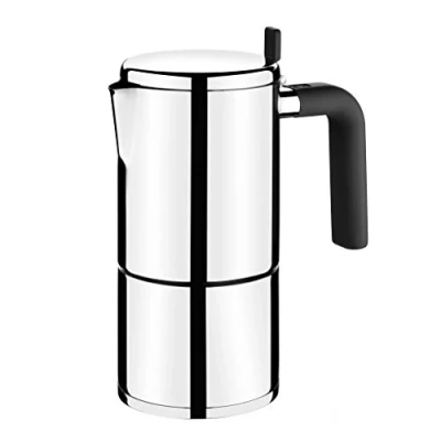 Imagen de BRA Bali Cafetera Italiana, Acero Inoxidable, 18/10, 4 Tazas, 8 cm