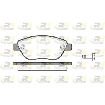 Imagen de ROADHOUSE 2859.10 Juego de pastillas freno Eje delantero con tornillos, lámina adhesiva accesorios CITROËN: Xsara Picasso, C4 I Hatchback