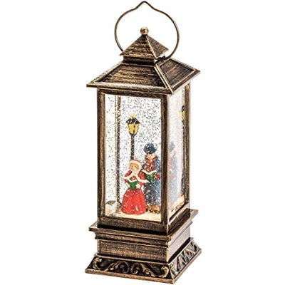 Imagen de Konstsmide Farol con luz led diseño de 3 velas y relleno agua, para uso en interiores (IP20). Funciona pilas