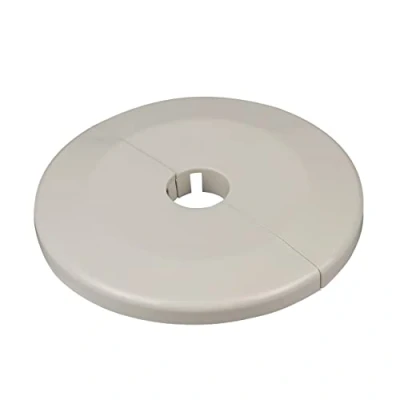 Imagen de 2 Piezas de rosetas individuales para tuberias calefaccion, diferentes tamaños diámetros tubo 12mm a 34mm, embellecedor, cubre tubos radiador, tapa (27mm, Blanco Crema RAL 9001)