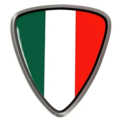 Imagen de 4R Quattroerre.it 14295A Stickers 3D Escudo Italia HQ, 40 x 36 mm