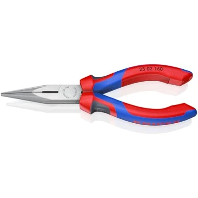 Imagen de Knipex Alicate de montaje (alicate radio) negro atramentado, con fundas multicomponentes 160 mm (cartulina autoservicio/blíster) 25 02 SB