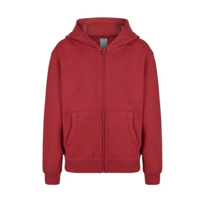 Imagen de Mukua Byron Kids, Sudadera niños con cremallera y capucha, color Crimson, Talla 12/14