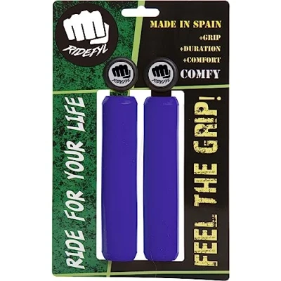 Imagen de RIFYL (Comfy) Juego de puños para Bicicleta o Mountain Bike, Color Azul Night, diámetro 32mm
