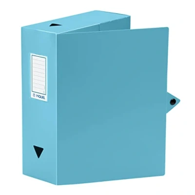 Imagen de Viquel Class Doc Caja para archivar (polipropileno, ancho 100 mm, color azul turquesa