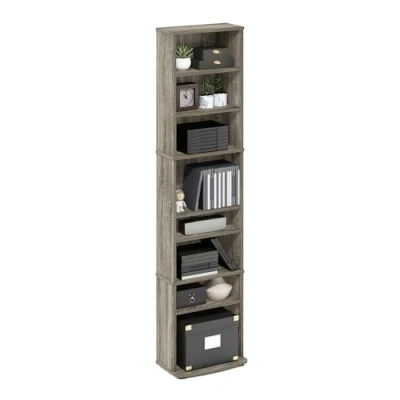 Imagen de Furinno Jaya Torre de Almacenamiento Multimedia Compacta, Roble Francés